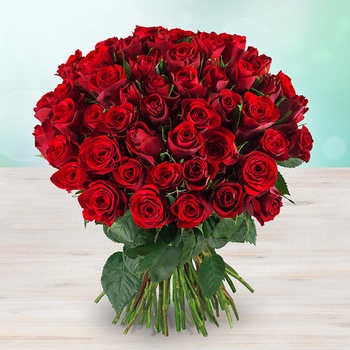Rozvoz květin: Kytice 60 rudých drobných růží