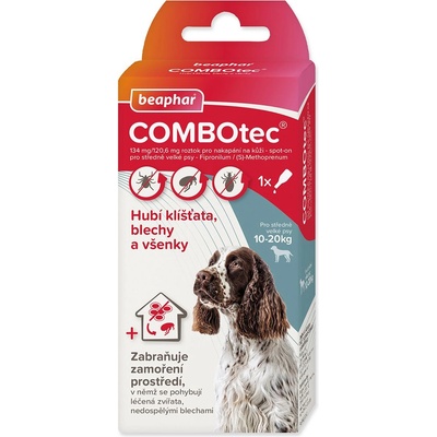Beaphar Spot On COMBOtec за кучета M 10 - 20 кг 1, 34 мл
