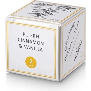 Cafès Novell PU ERH cinnamon & vanilla 30 бр. пирамидки черен био чай подобрява храносмилането, има диуретични свойства и спомага за намаляване на теглото