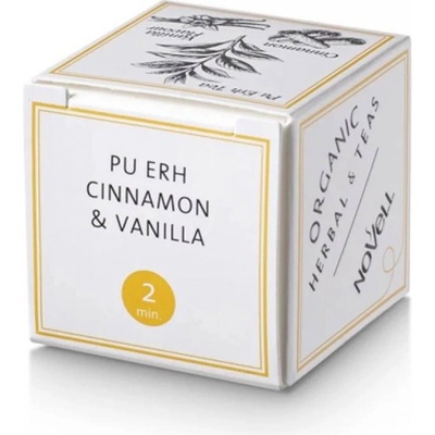 Cafès Novell PU ERH cinnamon and vanilla 30 бр. пирамидки черен био чай