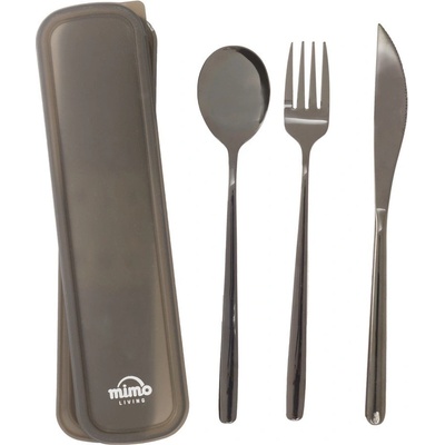 Premier Housewares Черен прибори за хранене 3 бр. от неръждаема стомана Mimo - Premier Housewares (0922622)