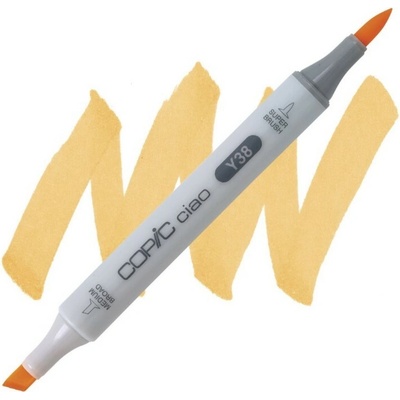 Lihová fixa COPIC Ciao oboustranná Brush & Chisel, Honey (Y38)