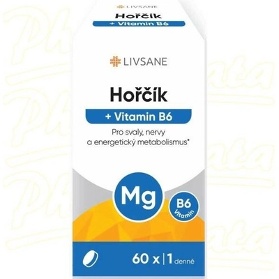 Livsane Hořčík + Vitamin B6 60 tablet