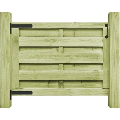 zahrada-XL Zahradní branka impregnovaná borovice 100 x 75 cm zelená