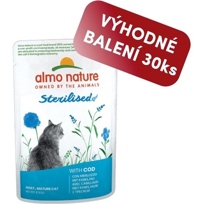 Almo Nature Holistic Sterilised Treska 30 x 70 g