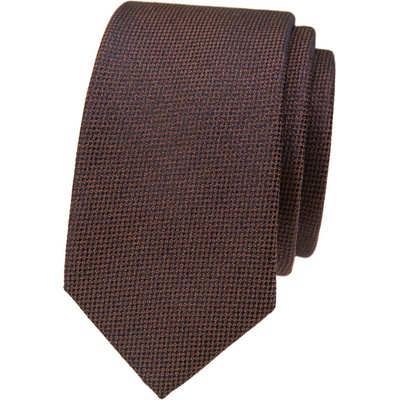 Avantgard Kravata Slim Lux 571-22521 hnědá – Zbozi.Blesk.cz