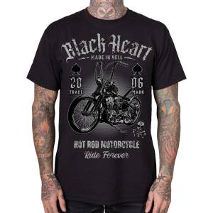 Black heart мъжка рокерска тениска BLACK HEART - RIDE FOREVER - Black - 20903