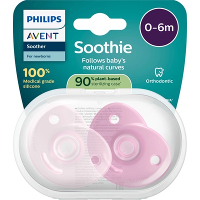 Philips Avent dudlík Soothie růžová 2 ks
