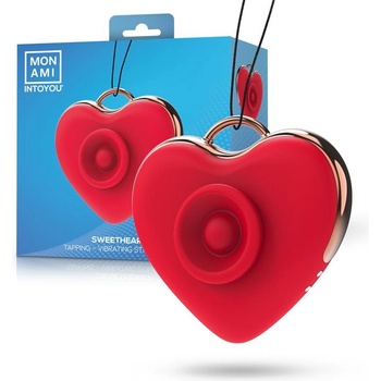 Mon Ami Sweetheart Tapping Vibrating Stimulator Red