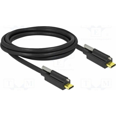Delock 84138 USB C vidlice z obou stran 2m černý