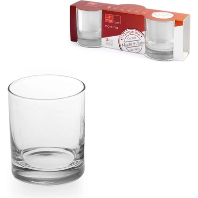 BORMIOLI Sada pohárov CORTINA 3 ks 255 ml