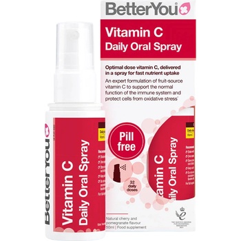BetterYou Vitamin C Daily Oral Spray, Natural Cherry and Pomegranate 50 ml