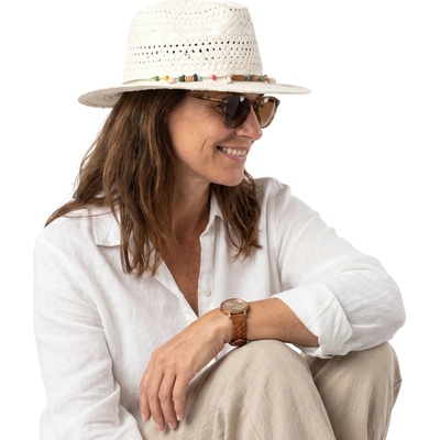 Fiebig letní fedora klobouk Traveller bílý