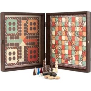 Manopoulos Настолна игра Manopoulos 4в1, Vintage Style, 34 x 34 см