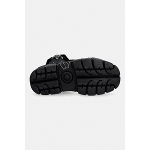 New Rock сандали обувки с платформа дамски VEGAN NEGRO, TOWER CASCO NEGRO LATERAL (M.BIOS120.V1)