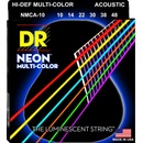 DR Strings NMCA 10 Neon Multi-Color