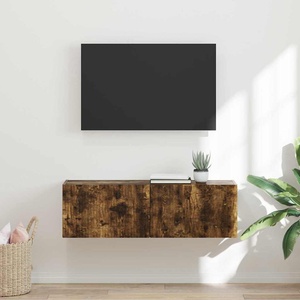 vidaXL TV стенен шкаф 98 x 31 x 29, 5 см Димян дъб Инженерна дървесина (892239)