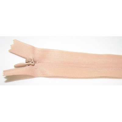 Zips krytý nedeliteľný 30cm hnedá