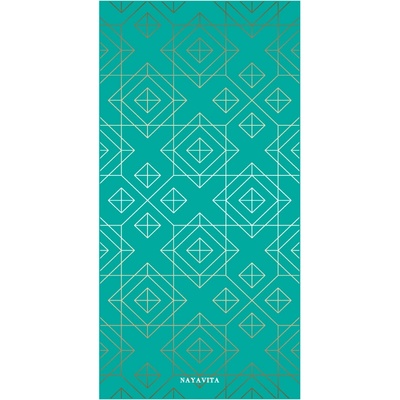 Nayavita Funkční sportovní ručník Teal Lines 100 x 50 cm