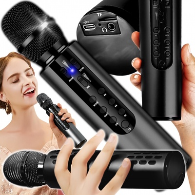 Bluetooth karaoke mikrofón s reproduktorom K7 Black