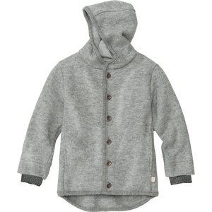 disana Детско вълнено яке disana Kid's Walk-Jacke Wool jacket - Grau - размер 98/104 (EU) (703-6089-0413)