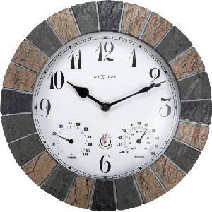 NeXtime Часовник с термометър и хигрометър Aster 26 см (4311)