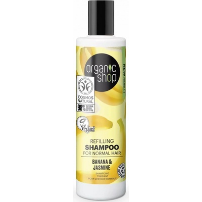 Organic Shop Šampón pre normálne vlasy s banánom a jazmínom 280 ml
