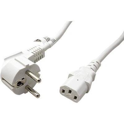 goobay Kabel síťový, CEE 7/7(M) - IEC320 C13, bílý, 5m (51321) - 19.92.0015