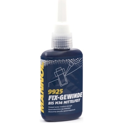 MANNOL FIX-GEWINDE MITTELFEST - lepidlo na závity, modré, střední pevnost 50ML (9925)