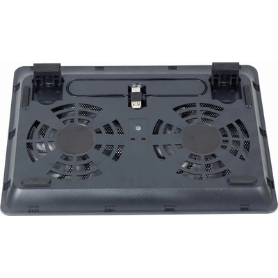 GEMBIRD Podstavec pod notebook NBS-2F15-05, pre notebooky do 15, 6", LED, čierny