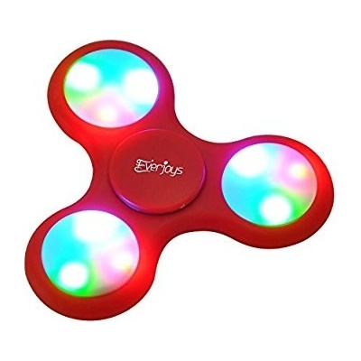 Fidget spinner LED červený