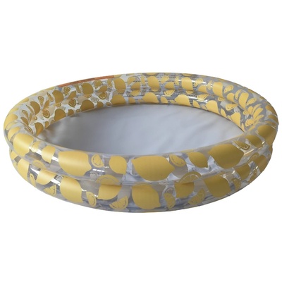 Swim Essentials: Надуваем басейн Ø100 см. с две въздушни камери за деца от 1 година " Yellow White Lemon (SWE-2023SE1392)