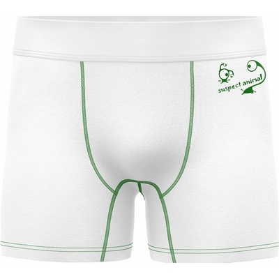 Suspect Animal dětské funkční trenýrky ROBOPES Bamboo Heavy bílá