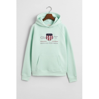 Gant Archive Shield Hoodie Faded Mint