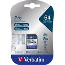 Pamäťové karty Verbatim SDXC UHS-I U3 64GB 47022