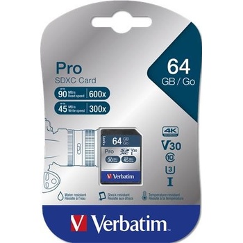 Verbatim SDXC UHS-I U3 64GB 47022