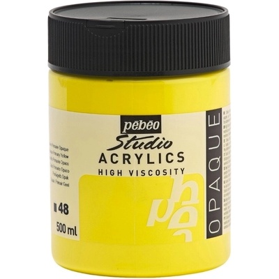 Pébéo Studio Fine АКРИЛНА боя Opaque Primary Yellow 500 ml 1 бр (171048)