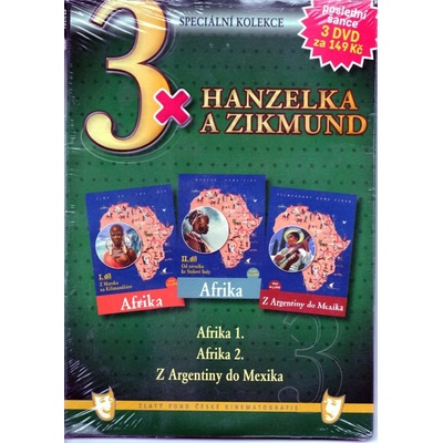 3x Hanzelka a Zikmund Afrika I. / Afrika II. / Z Argentiny do Mexika