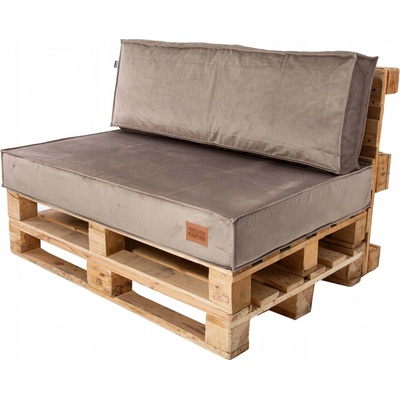 Golden Garden Paletové sedenie GG18 podsedák a vankúš 120 x 80 x 15 cm cappuccino