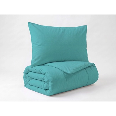 Brotex Obliečky bavlna UNI tyrkysové 200x200 70x90