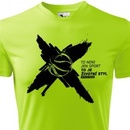 Funkční basketbalové tričko Životní styl, Neonově zelená