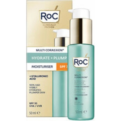 RoC Multi Correxion Hydrate & Plump intenzivní hydratační krém pro zpevnění pleti SPF 30 50 ml