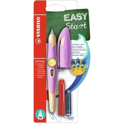 STABILO EASYbirdy Pastel Edition ergonomické plniace pero pre ľavákov, hrot M - Ružová