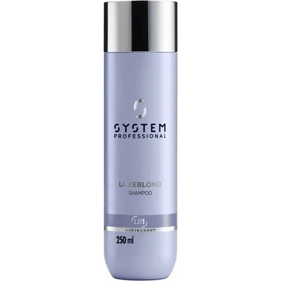 WELLA System Professional Luxeblond Shampoo fialový šampón pre blond vlasy 250ml