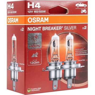 Osram Night Breaker Silver H4 P43t 12V 68W