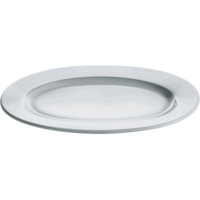 Alessi Servírovací talíř PLATEBOWLCUP 36 x 25 cm ovál bílá