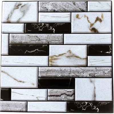 Impol Trade 3D PVC TPWP509 30 x 30 cm šedo-černá 1ks – Hledejceny.cz