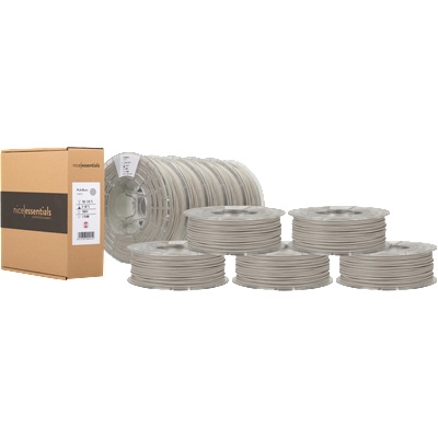 nice essentials PLA Basic Grey - 10x 1, 75 mm / 1000 g (CLP-9010707009276-10)