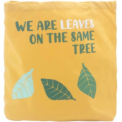 AWM Bavlnená taška s Potlačou We are Leaves Modrá