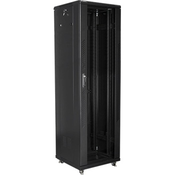 Lanberg rack cabinet 19" free-standing 42U / 600x600 self-assembly flat pack, black (FF01-6642-12B)